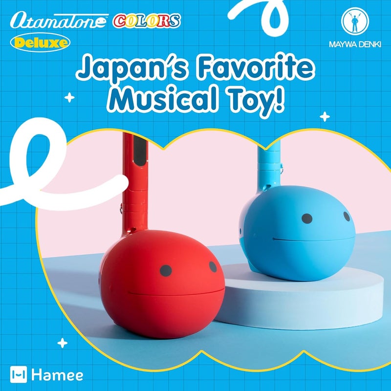Otamatone Deluxe Electronic Musical Instrument for Adults Portable Synthesizer Digital Electric Music from Japan by Maywa Denki Cool Stuff Gifts, Blue [English Manual] - Image 2